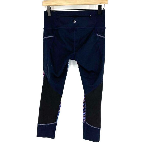 Athleta Leggings Relay Mosaic Print Crop - Picture 3 of 8